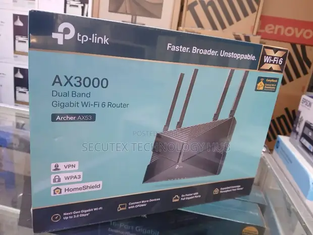 TP-Link Archer AX53 AX3000 WiFi 6 Dual Band Gigabit Router - 1