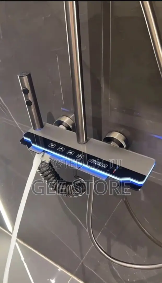 Modern Digital Bathroom Shower Mixer - Piano Key Style - 1