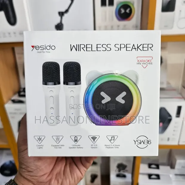 Yesido YSW36 Karaoke Speaker with Dual Microphones - 1