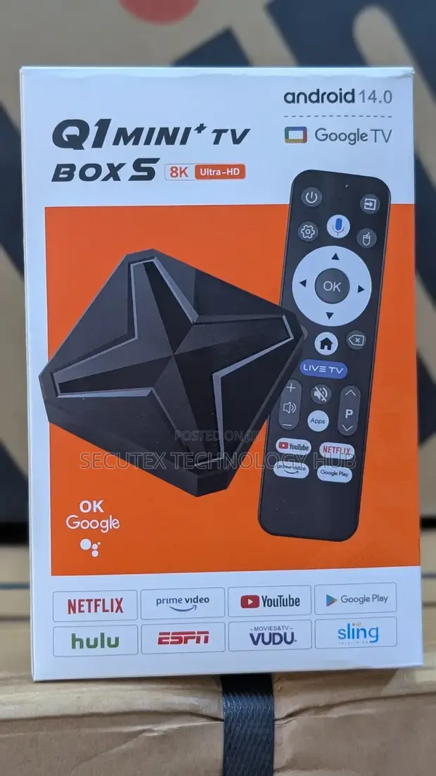 Q1 MINI+ TV Box S Android 14 Google TV 8K Ultra-HD - 1
