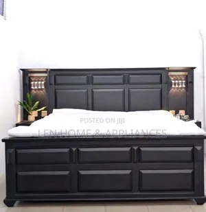 Full Size Bed with Bedside Tables - Wood-Mode