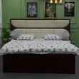 Luxury Wood Bed with Integrated Sofa - Brand New - 1