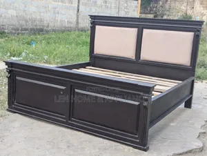 Wood-Mode Bed Frame 5/6 Black and Cream