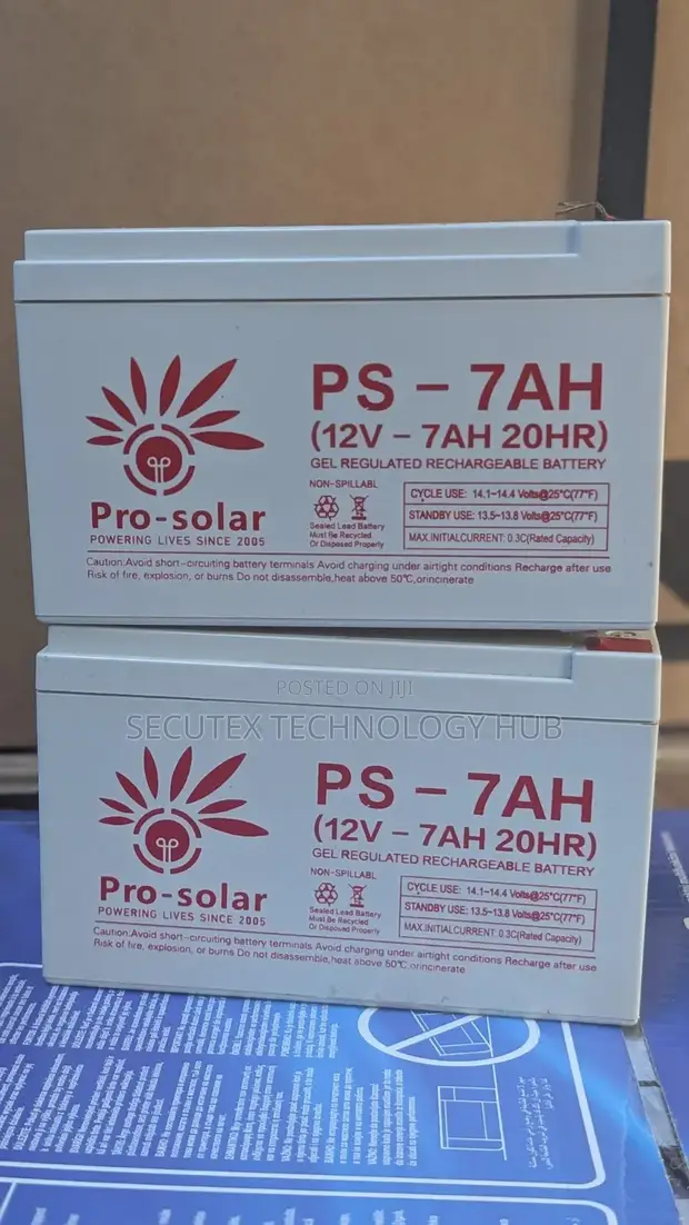 Pro-Solar PS-7AH 12V 7Ah Gel Battery - 1