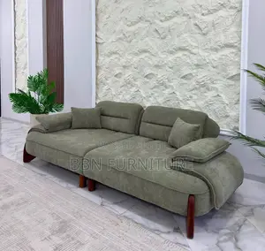 Modern 3-Seater Sofa with Fiber Filling