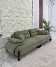 Modern 3-Seater Sofa with Fiber Filling - 3