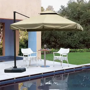 Outdoor Beach Umbrella Double Top 2.7m x 2.7m