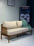 Sofa Set Mpya 3-2-1-1, Muundo wa Mbao Ngumu - 5