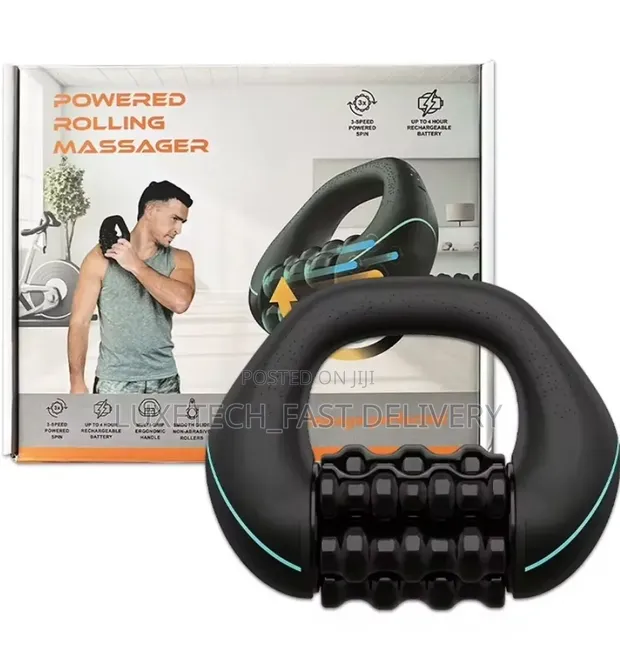 Rechargeable Rolling Percussive Massager - Deep Tissue Muscle Roller - 1