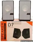 Mini D7 Multimedia USB Speakers (Black) - 1