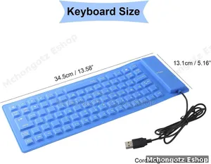 Flexible Silicone Wired Keyboard