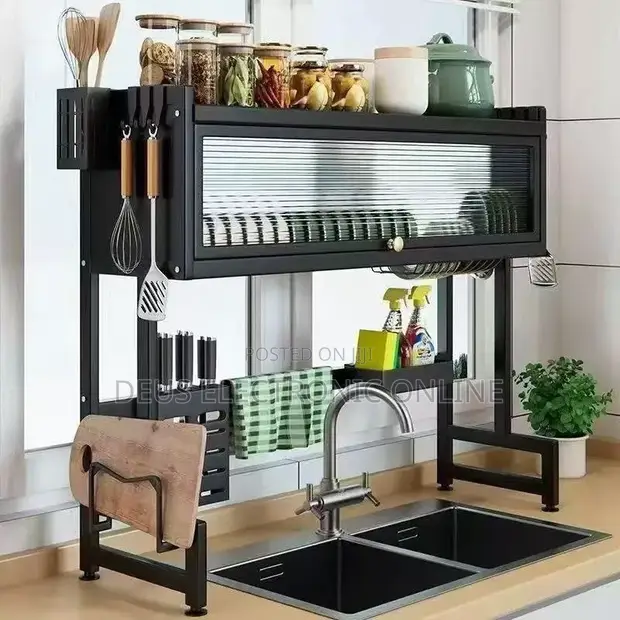 Large Stainless Steel Kitchen Rack - 1