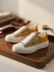 Alexander McQueen Plaid Platform Sneakers - 1