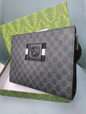 Gucci Signature Web Pouch Bag - Leather & Nylon