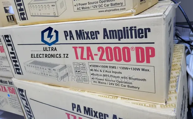 Ahuja TZA-2000 DP 200W 2-Zone PA Mixer Amplifier with Bluetooth - 1