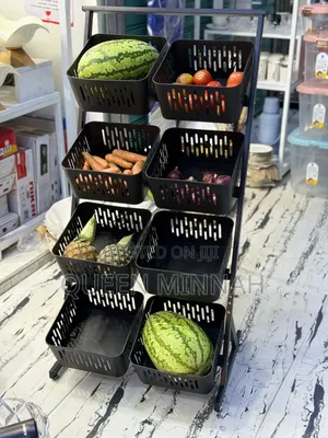 Multi-Tier Storage Rack with 8 Removable Baskets