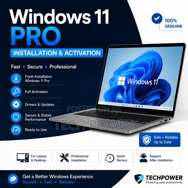 Windows 11 Pro Installation & Activation for Laptop/PC - 1
