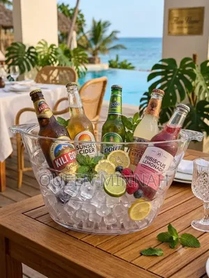 109L Clear Acrylic Ice Bucket Drink Tub