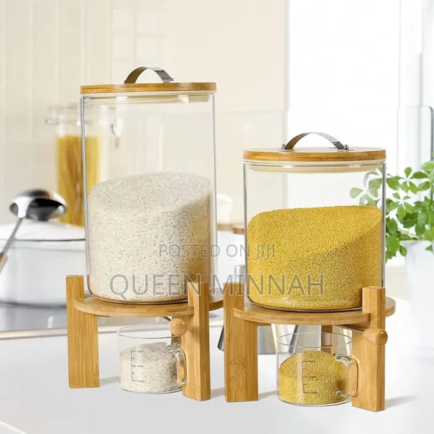 Glass Grain Dispenser 8L - 1