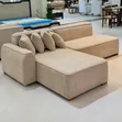 Simple L-Shaped Sofa Design - 4 Seater - 1