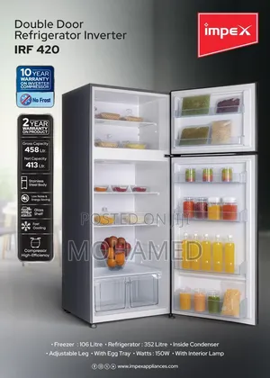 Impex IRF-420 Non-Frost Refrigerator | TZS 1,450,000