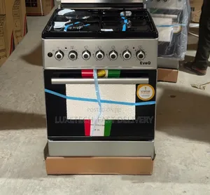 EvoQ 58x58cm Cooker - 3 Gas + 1 Electric Burner with Electric Oven