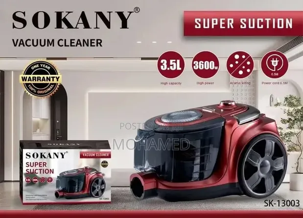 Sokany Vacuum Cleaner SK-13003 - Nguvu Kubwa ya Kuvuta - 1