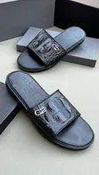 New Dolce & Gabbana Leather Sandals - Black - 1