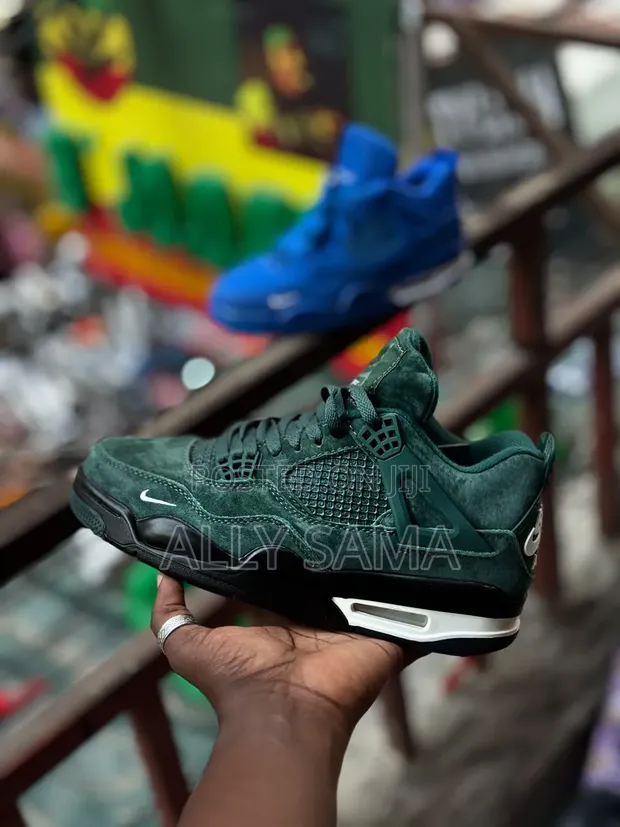 Men's Air Jordan 4 Sneakers - Leather, New Colors - 1
