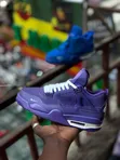 Men's Air Jordan 4 Sneakers - Leather, New Colors - 3