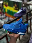 Men's Air Jordan 4 Sneakers - Leather, New Colors - 4
