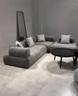 L-Shaped Sofa for 6, Fabric, Multicolored - 1