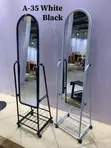 A-35 Full-Length Standing Mirror - Black/White - 1