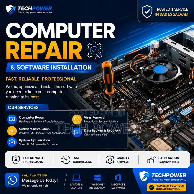 Computer Repair & Software Installation - Laptop/Desktop - 1