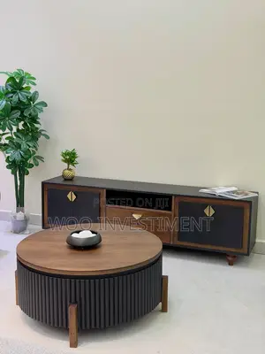 Set ya Sitting Room ya Kisasa - Coffee Table & Showcase