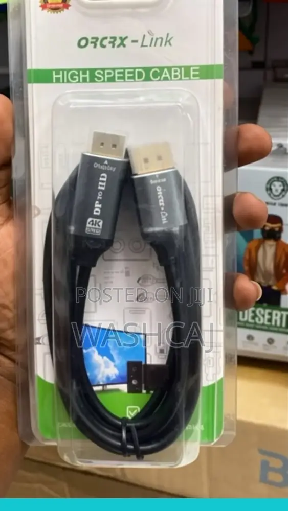 Kebo ya DisplayPort kwenda HDMI 1.8m 4K - 1