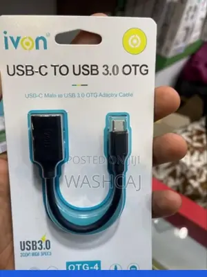 Ivon USB Type-C OTG Cable (USB 3.1 Male to USB-A Female)