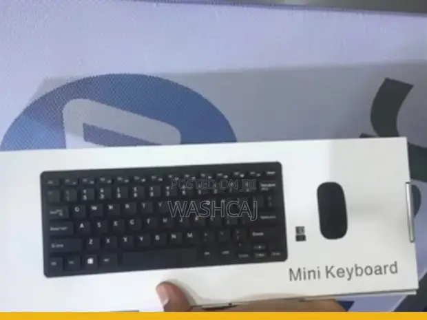 Mini Wireless Keyboard and Mouse Combo with Touchpad - 1