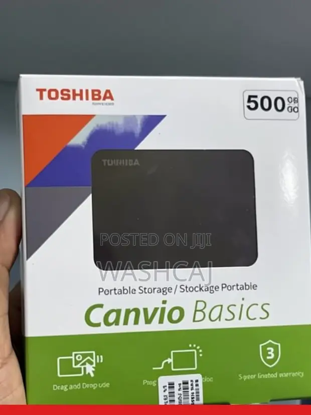 Toshiba External Hard Drive 500GB - 1