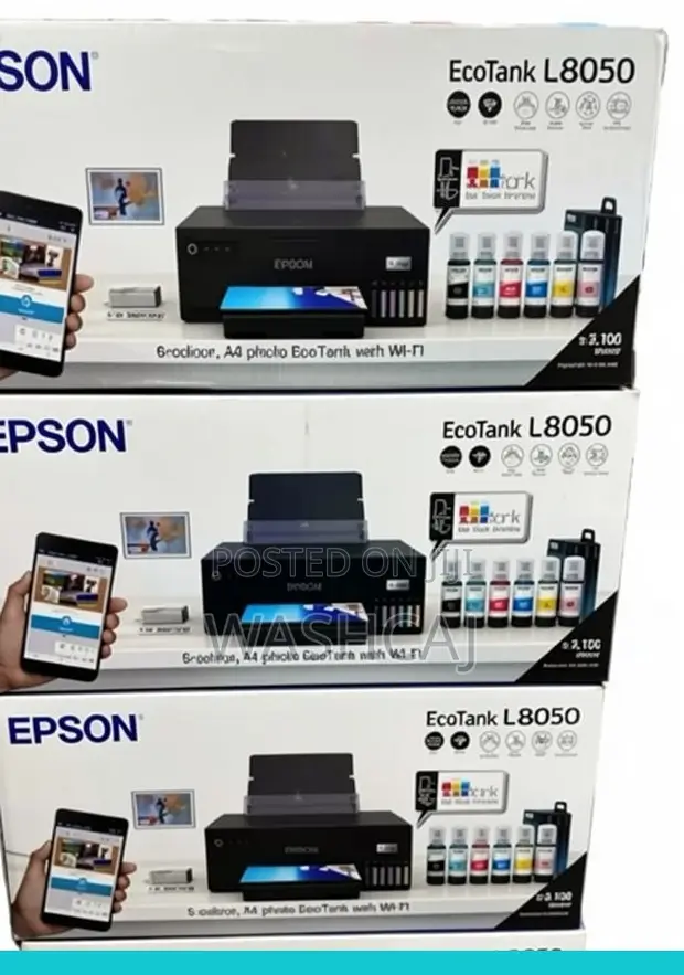 Epson EcoTank L8050 A4 Wi-Fi Printer ya Picha - 1