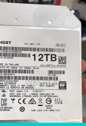 HGST 12TB Internal Hard Drive