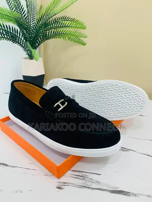 Hermes Classic Simple Leather Shoes