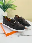Hermes Classic Simple Leather Shoes - 4