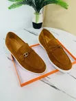 Hermes Classic Simple Leather Shoes - 5