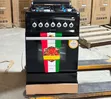 EvoQ 50x55cm Black Gas Cooker with Oven (3 Gas + 1 Electric) - 2