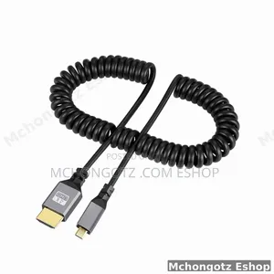 Micro HDMI to HDMI Coiled Cable | 60Hz Flexible Spiral