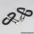Micro HDMI to HDMI Coiled Cable | 60Hz Flexible Spiral - 5