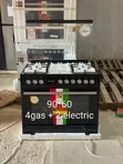 EvoQ 90x60cm Cooker - 4 Gas + 2 Electric with 110L Oven - 1