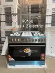 EvoQ Standing Cooker 90x60cm - 4 Gas + 2 Electric Oven - 1