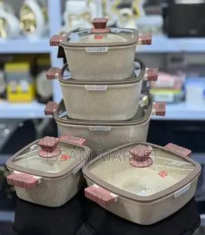 Stainless Steel Non-Stick Sufuria Full Set